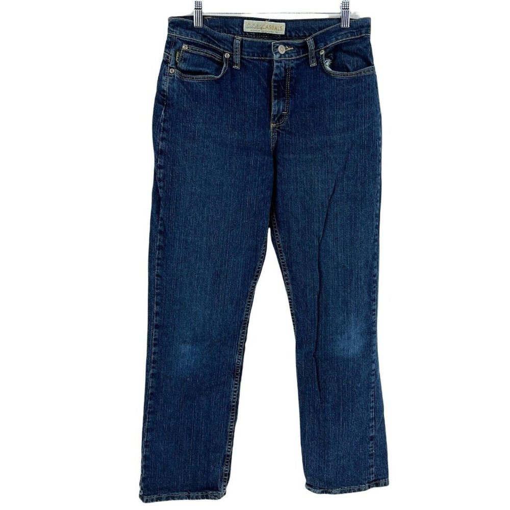 Cabela's Casuals Jeans Women's 10 Straight Leg Stretch Denim Mid-rise Bl…